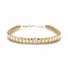 Golden Solitaire Sparkle Bracelet