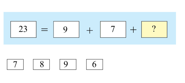 CogAT 2nd Grade Question - Number Puzzles